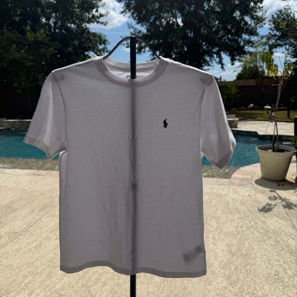 Polo Ralph Lauren T-Shirt Size L(14-16) White Cotton #0764